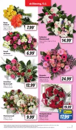 Gazetka promocyjna Lidl - Aktionsprospekt - Gazetka - ważna od 17.02 do 17.02.2024 - strona 3 - produkty: angebot, blume, blumen, Blumenstrauß, coupon, eis, pflanze, pflanzen, reis, rosen, Rosenstrauß, Ti, ZTE
