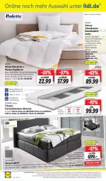 Gazetka promocyjna Lidl - Aktionsprospekt - Gazetka - ważna od 17.02 do 17.02.2024 - strona 44 - produkty: angebot, angebote, asti, Bau, baumwolle, bett, bettkasten, boxspringbett, decke, dell, eis, elle, Ergee, federkern, kissen, kopfkissen, Liege, matratze, Mode, ndk, reis, rel, Ria, ring, Schal, Schale, Tasche, taschen, taschenfederkern-matratze, telefon, Ti, tisch, topper, Trockner, uhr, wolle