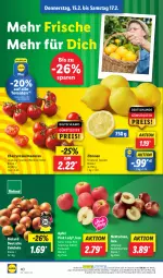 Gazetka promocyjna Lidl - Aktionsprospekt - Gazetka - ważna od 17.02 do 17.02.2024 - strona 50 - produkty: angebot, apfel, bio, bioland, coupon, eis, ndk, Nektar, nektarinen, Pink Lady, Rauch, reis, Schal, Schale, strauchtomaten, Ti, tomate, tomaten, zitrone, zitronen, zwiebel, zwiebeln