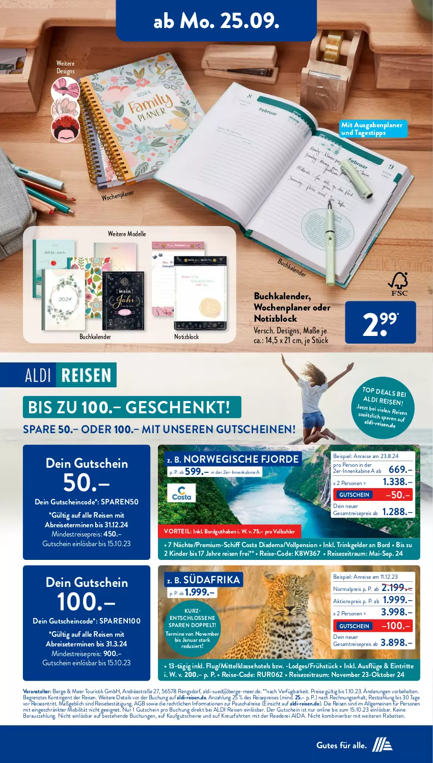 Aktueller Prospekt AldiSud - NÄCHSTE WOCHE - von 25.09 bis 30.09.2023 - strona 19 - produkty: aktionspreis, aldi, Brei, buch, dell, diadem, eis, elle, gutschein, gutscheine, Kinder, kreuzfahrten, LG, Mode, reis, rwe, Schal, Ti, ZTE