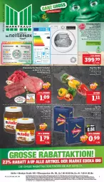 Gazetka promocyjna Marktkauf - Prospekt - Gazetka - ważna od 14.01 do 14.01.2023 - strona 1 - produkty: ACC, aktionspreis, angebot, angebote, aqua, barilla, Behälter, bio, braten, creme, deka, edeka bio, eis, ferrero, hero, italienische pasta, lieferservice, nuss, nuss-nugat-creme, nutella, pasta, reis, rind, rinder, Rinderroulade, rinderrouladen, rouladen, schmorbraten, Ti, tisch, Trockner, uhr, wasser, ZTE