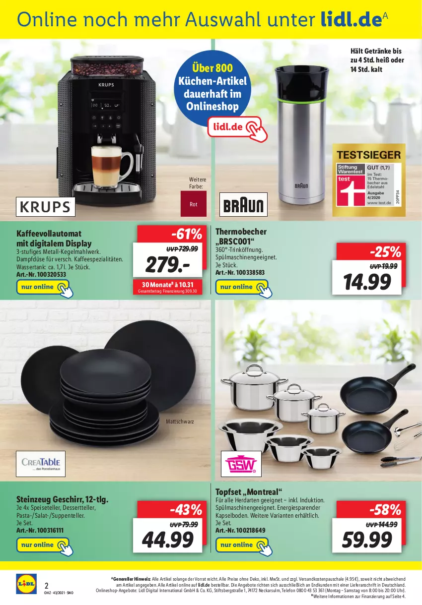 Aktueller Prospekt Lidl - Onlineshop-Highlights der Woche - von 25.10 bis 31.10.2021 - strona 2