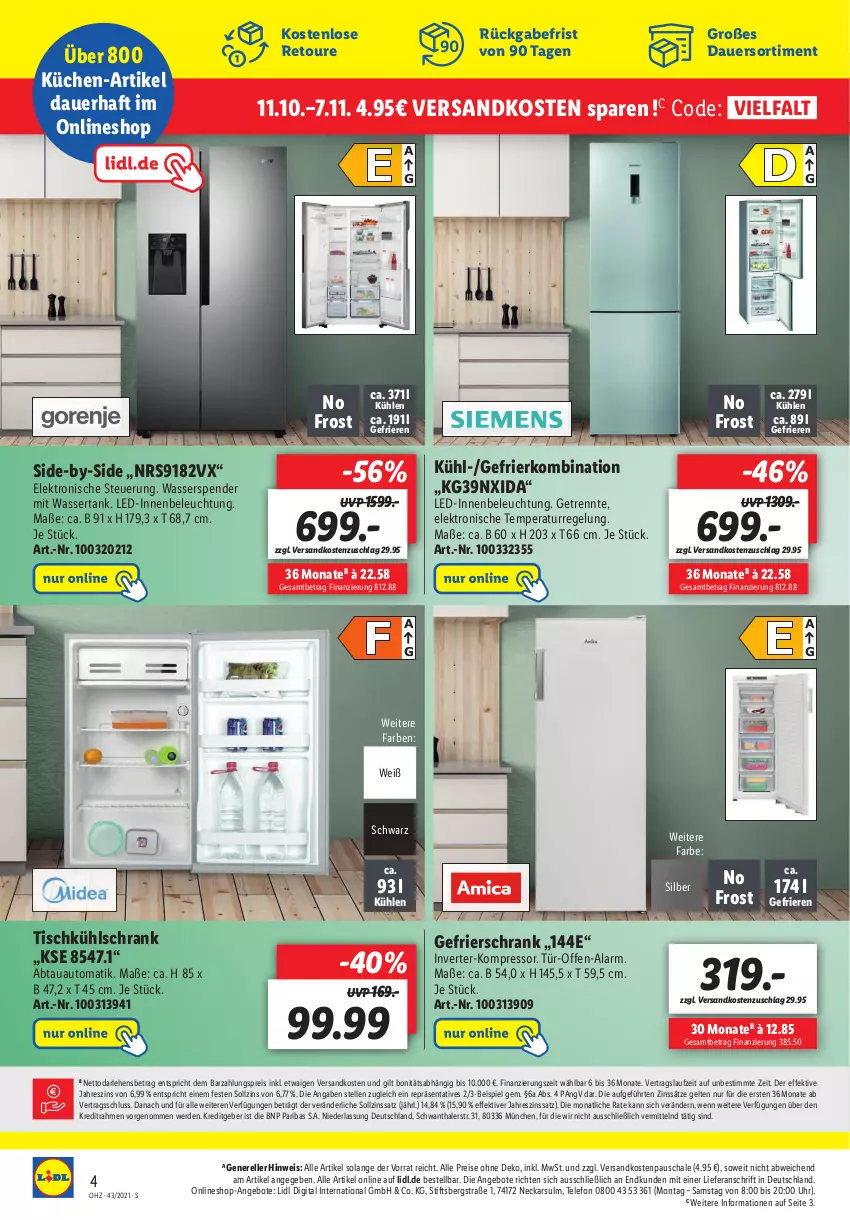 Aktueller Prospekt Lidl - Onlineshop-Highlights der Woche - von 25.10 bis 31.10.2021 - strona 4