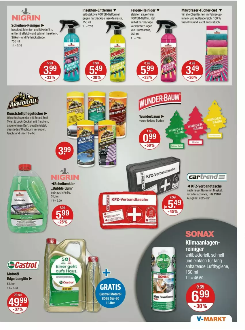 Aktueller Prospekt Vmarkt - Prospekte - von 04.04 bis 10.04.2024 - strona 21 - produkty: Bau, decke, Deckel, eier, eis, felgen, LG, longlife, Maske, mikrofaser, power-gel, reiniger, sekt, sonax, Tasche, Ti, tisch, tuc, tücher