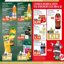 Gazetka promocyjna Real - Gazetka - ważna od 16.12 do 16.12.2023 - strona 19 - produkty: amecke, bio, bio limo, Cap, coca-cola, cola, drink, eis, elle, energy drink, frucht, fruchtsaft, fruchtsaftgetränk, getränk, Hohes C, lack, limette, limo, Mett, pfanne, Pfanner, reis, Rockstar, saft, säfte, Ti, valensina, vio bio limo, weihnachten, zitrone, ZTE