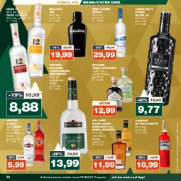 Gazetka promocyjna Real - Gazetka - ważna od 16.12 do 16.12.2023 - strona 20 - produkty: aperitif, bacardi, Birnen, Bulldog, campari, cocktail, cocktails, coupon, coupons, eier, eierlikör, eis, gin, lack, likör, martini, ouzo, ouzo 12, payback, pircher, reis, Three Sixty, Ti, vodka, weihnachten, ZTE