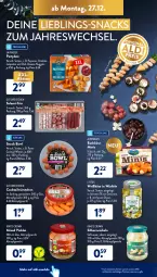 Gazetka promocyjna AldiSud - ALDI Aktuell - Gazetka - ważna od 31.12 do 31.12.2021 - strona 12 - produkty: aldi, Alpenhain, auer, cheddar, chili, cocktail, dip, eis, finesse, fisch, fische, Fischer, gewürz, jalapeño, Käse, Mixed Pickles, nuggets, olive, oliven, reis, salami, Schere, Silberzwiebel, snack, snacks, Ti, wiener, würfel, würstchen, zwiebel, zwiebeln