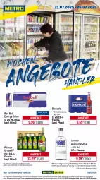 Gazetka promocyjna Metro - Wochen-Angebote Händler - Gazetka - ważna od 26.07 do 26.07.2025 - strona 1 - produkty: abholpreise, Absolut Vodka, angebot, angebote, bio, bionade, drink, eis, energy drink, flasche, getränk, getränke, ilag, Metro, Palette, pils, pilsner, pilsner urquell, Rauch, red bull, reis, rwe, Ti, tiefpreis, vodka