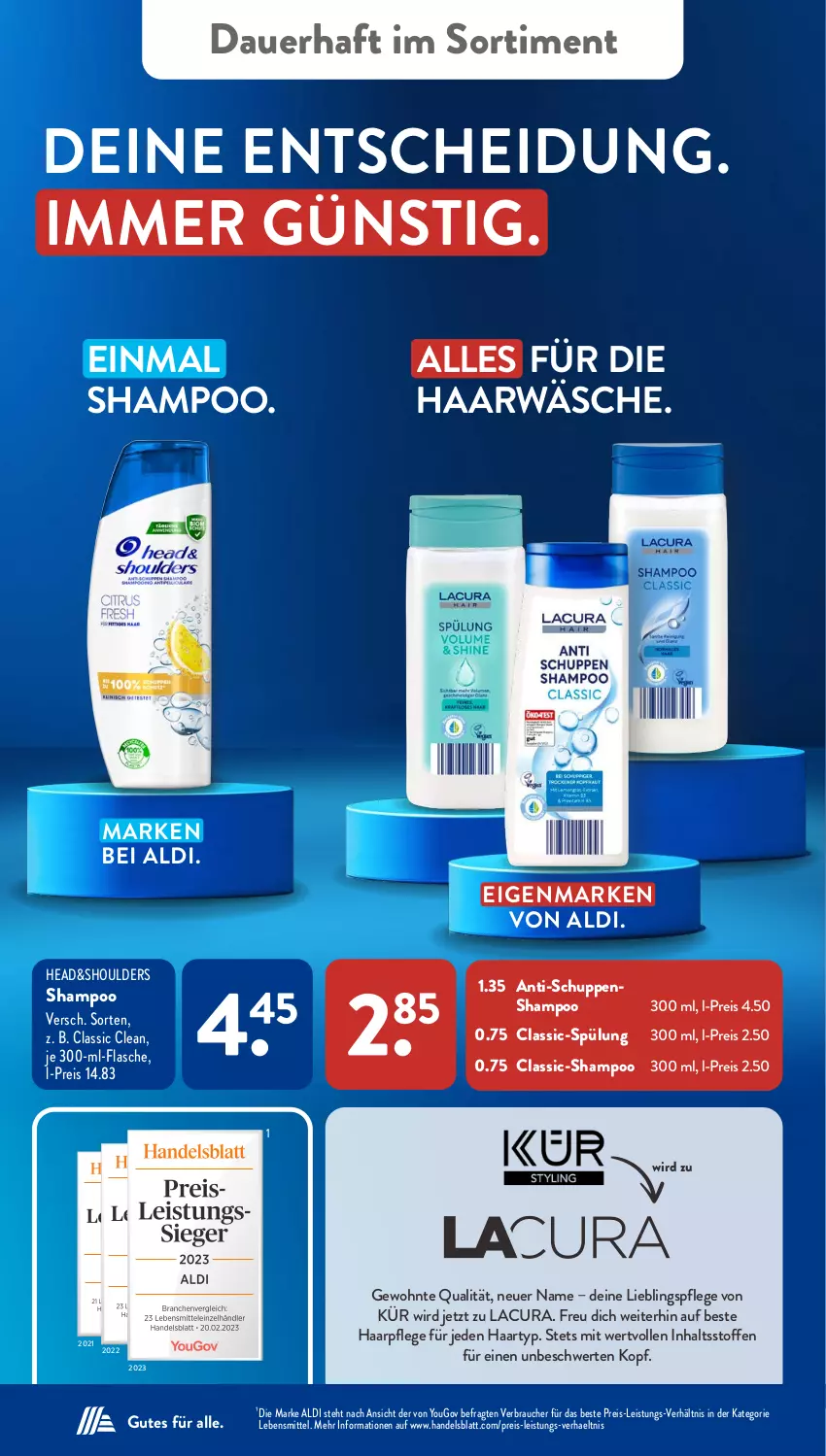 Aktueller Prospekt AldiSud - NÄCHSTE WOCHE - von 30.10 bis 04.11.2023 - strona 12 - produkty: aldi, auer, eis, flasche, haarpflege, lebensmittel, Rauch, reis, shampoo, spülung, Ti, Yo