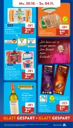 Gazetka promocyjna AldiSud - NÄCHSTE WOCHE - Gazetka - ważna od 04.11 do 04.11.2023 - strona 11 - produkty: aldi, alle artikel ohne dekoration, bourbon, caramel, dekoration, eis, flasche, Geflügel, katenschinken, korn, meersalz, moser, Moser Roth, reis, rohschinken, salz, sauvignon, sauvignon blanc, schinken, schnitten, schoko, schokolade, Ti, vanille, wiener, würfel, ZTE