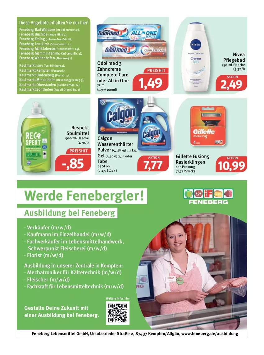 Aktueller Prospekt Feneberg - Prospekte - von 27.01 bis 29.01.2022 - strona 15 - produkty: angebot, angebote, auer, Bad, ball, buch, calgon, chloe, creme, Diesel, Egger, eis, emmi, erde, flasche, fleisch, Fleischerei, fusion5, gillette, kraft, lebensmittel, LG, Nike, nivea, Odol, odol med, Ofen, Rasierklinge, rasierklingen, reis, Schere, spülmittel, Ti, usb, wasser, wasserenthärter, zahncreme