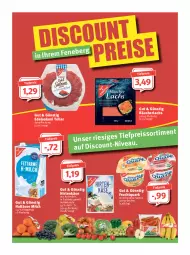 Gazetka promocyjna Feneberg - Prospekte - Gazetka - ważna od 29.01 do 29.01.2022 - strona 9 - produkty: Becher, Edelsalami, eis, elle, frucht, Fruchtquark, haltbare milch, hirtenkäse, Käse, lachs, milch, quark, Räucherlachs, reis, salami, salz, teller, Ti, tiefpreis