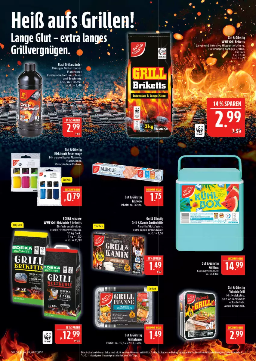 Aktueller Prospekt Marktkauf - Prospekt - von 26.04 bis 02.05.2026 - strona 9 - produkty: anzünder, auer, briketts, deka, eis, Elan, grill, grillanzünder, Holz, holzkohle, Kamin, Kinder, reis, sac, saft, tee, Ti, Tiere, WICK, ZTE