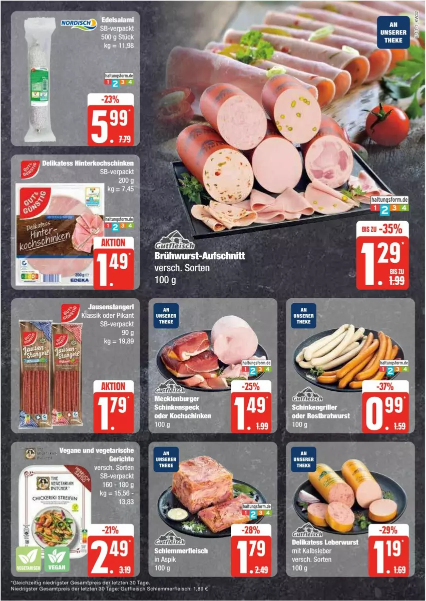 Aktueller Prospekt Edeka - Prospekte - von 05.08 bis 10.08.2024 - strona 11 - produkty: aufschnitt, Brühwurst, eier, eis, fleisch, gutfleisch, Kalbsleber, reifen, reis, wurst, ZTE