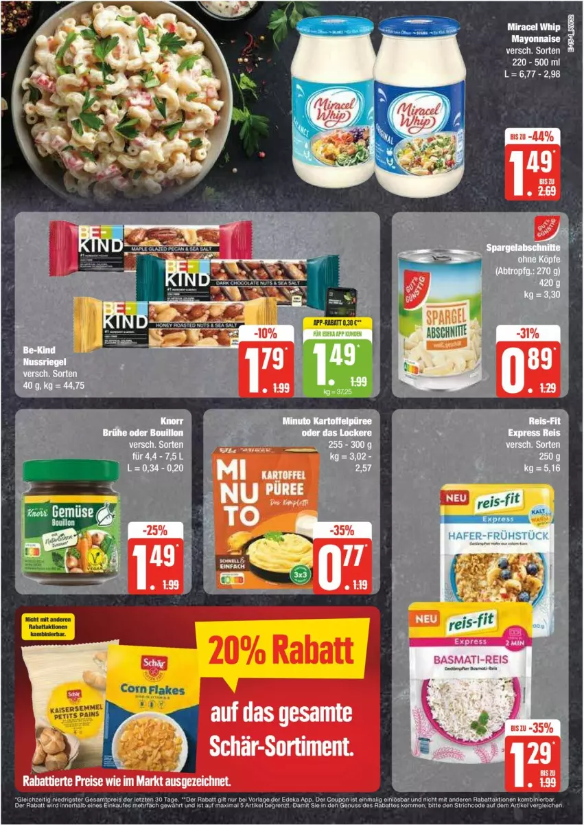 Aktueller Prospekt Edeka - Prospekte - von 05.08 bis 10.08.2024 - strona 15 - produkty: Brühe, deka, eis, knorr, mayonnaise, reis, reis-fit, sattel, Semmel, Ti, Yo