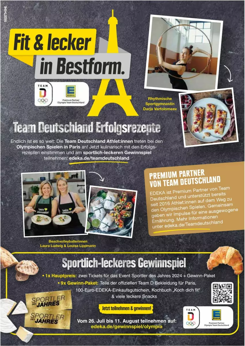 Aktueller Prospekt Edeka - Prospekte - von 05.08 bis 10.08.2024 - strona 16 - produkty: buch, deka, elle, ente, gewinnspiel, gutschein, kleid, Kleidung, LG, rezept, rezepte, snack, snacks, Spiele, Sport, Ti