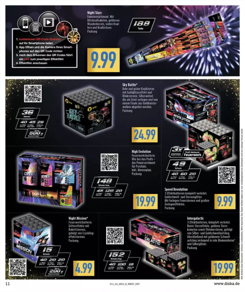 Aktueller Prospekt Diska - Prospekte - von 27.12 bis 30.12.2023 - strona 11 - produkty: batterie, batterien, kamera, kerze, LG, Raketen, rwe, smartphone, spee, Ti