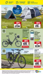 Gazetka promocyjna Lidl - Aktionsprospekt - Gazetka - ważna od 16.09 do 16.09.2023 - strona 43 - produkty: akku, auer, beleuchtung, dell, E-Bike, eis, elle, erde, fliegengitter, Lampe, Liege, Mode, ndk, reis, rwe, Tasche, taschen, Ti, Trekkingzelt, Zelt