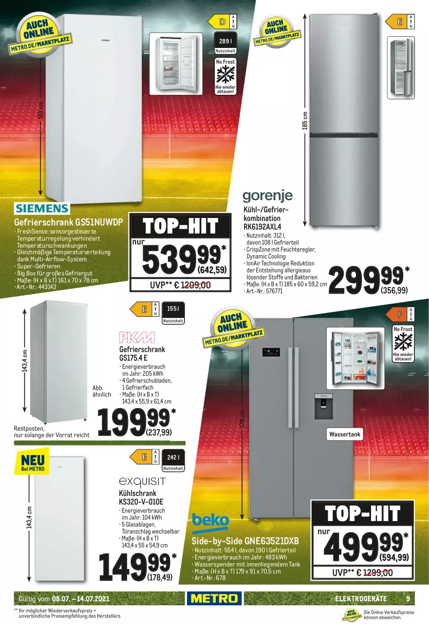 Aktueller Prospekt Metro - NonFood - von 08.07 bis 14.07.2021 - strona 9