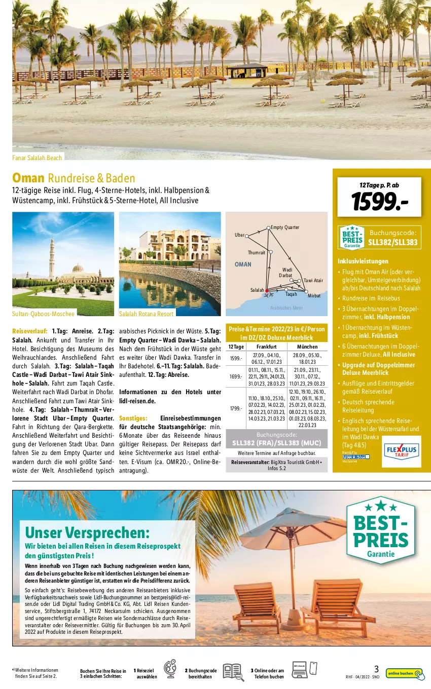 Aktueller Prospekt Lidl - Monatliche Reise-Highlights - von 30.03 bis 25.05.2022 - strona 3 - produkty: abis, Bad, bestpreis, Brei, buch, eis, erde, inklusivleistungen, Kette, pril, Rauch, reis, reiseveranstalter, reiseverlauf, telefon, Ti, tisch