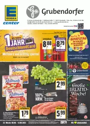 Gazetka promocyjna E Center - Angebote der Woche - Gazetka - ważna od 13.08 do 13.08.2022 - strona 1 - produkty: ball, braten, decke, deka, Dr. Oetker, ente, erde, flammkuchen, kuchen, lamm, lebensmittel, pizza, ristorante, ristorante pizza, schnitzel, tafeltrauben, tee, telefon, Ti, trauben, uhr