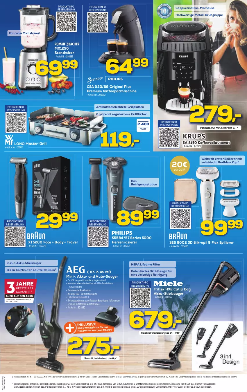 Aktueller Prospekt Berlet - Markt ändern >  Copy - von 01.06 bis 07.06.2022 - strona 7 - produkty: aeg, akku, angebot, auto, Bad, Bank, body, braun, bürste, Cap, cappuccino, cin, Clin, eis, Elektro, elle, epilierer, erde, gin, grill, grillfläche, grillplatte, herrenrasierer, kaffee, kaffeevollautomat, latte, matratze, matratzen, milch, Mixer, möbel, rasierer, Reinigung, reis, ring, shake, standmixer, Stielsauger, Ti, und matratze