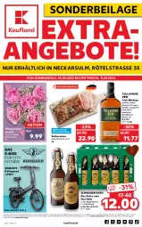 Gazetka promocyjna Kaufland - Spezielle Angebote - Gazetka - ważna od 11.05 do 11.05.2022 - strona 1 - produkty: angebot, angebote, bügel, bügelflasche, E-Bike, eis, elle, flasche, fleisch, ilag, irish whiskey, Kalbfleisch, Klapprad, Pfingstrosen, rosen, Rosenstrauß, Ti, tullamore, tullamore dew, vanille, whiskey, ZTE