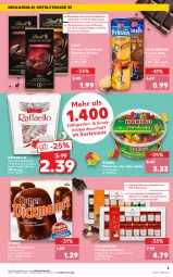 Gazetka promocyjna Kaufland - Spezielle Angebote - Gazetka - ważna od 11.05 do 11.05.2022 - strona 5 - produkty: angebot, angebote, cola, creme, de beukelaer, Dickmann's, Egger, frucht, fruchtgummi, fruchtgummis, gin, haribo, kakao, kokos, korn, lindt, Lübecker, mandel, marzipan, milch, mousse, Mousse au Chocolat, raffaello, rezept, Ria, schoko, schokolade, snack, snacks, storck, Ti, tisch