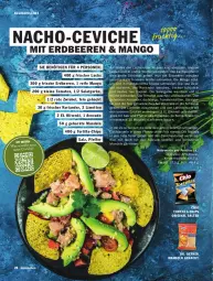 Gazetka promocyjna Hit - pures Leben - Gazetka - ważna od 30.09 do 30.09.2024 - strona 28 - produkty: avocado, beere, beeren, bier, Biere, chips, Dr. Oetker, elle, erdbeere, erdbeeren, garnier, gin, gurke, Koriander, kühlschrank, lachs, leine, limette, limetten, mandel, mandeln, mango, Mett, metten, nacho, Nachos, olive, oliven, olivenöl, pfanne, pfeffer, reifen, Ria, Rote Zwiebel, rwe, saft, salat, Salatgurke, salz, Schrank, schüssel, Spülen, teller, Ti, tomate, tomaten, tortilla, Tortilla Chips, wasser, würfel, zwiebel