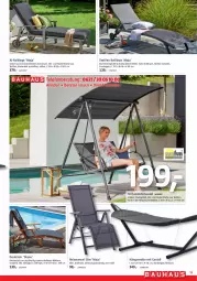 Gazetka promocyjna Bauhaus - Prospekte - Gazetka - ważna od 27.05 do 27.05.2023 - strona 13 - produkty: aluminiumgestell, elle, ente, hängematte, hollywoodschaukel, Holz, lack, LG, Liege, rel, relaxsessel, Schaukel, sessel, telefon, Ti