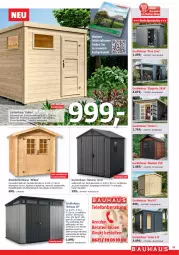 Gazetka promocyjna Bauhaus - Prospekte - Gazetka - ważna od 27.05 do 27.05.2023 - strona 33 - produkty: Bau, Brei, elle, Garten, Gartenhaus, Holz, HP, rum, telefon, Ti
