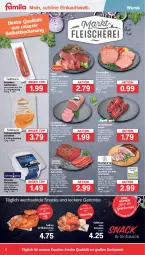 Gazetka promocyjna Famila - Prospekte - Gazetka - ważna od 09.03 do 09.03.2024 - strona 6 - produkty: aufschnitt, axe, beef, braten, buch, eis, fleisch, fleischkäse, fleischsalat, frankfurter, grill, grillhähnchen, grillhaxe, Haxe, Holz, Käse, kräuter, lachs, leine, mac, meerrettich, Meister, Mett, metten, Mettenden, Rauch, reis, remoulade, Rettich, roastbeef, saft, sahne, salat, schinken, schnitten, schnitzel, schwein, schweine, schweinebraten, schweinefleisch, Schweinelachs, snack, snacks, Streichzart, Ti, wein, weine, wurst, zwiebel