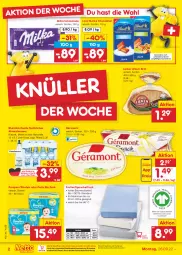 Gazetka promocyjna Netto Marken-Discount - Filial-Angebote - Gazetka - ważna od 01.10 do 01.10.2022 - strona 2 - produkty: Alwa, Bau, bestpreis, bett, Betttuch, bio, brot, cola, eis, elle, flasche, géramont, glasflasche, korn, lieken, lindt, matratze, matratzen, milka, milka schokolade, mineralwasser, natur, natürliches mineralwasser, ndk, pampers, Pants, reis, rel, rheinfels quelle, schoko, schokolade, spannbetttuch, tee, Ti, tuc, urkorn, versandkostenfrei, wasser, windeln, windeln oder pants