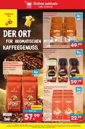 Gazetka promocyjna Netto Marken-Discount - Filial-Angebote - Gazetka - ważna od 01.10 do 01.10.2022 - strona 48 - produkty: angebot, bestpreis, bohne, bohnen, creme, Cremesso, d'oro, dallmayr, eis, kaffee, kaffee-kapseln, kaffeebohnen, kaffeegenuss, lavazza, ndk, Nescafé, nestlé, nuss, reis, tee, Ti, tisch, versandkostenfrei, ZTE