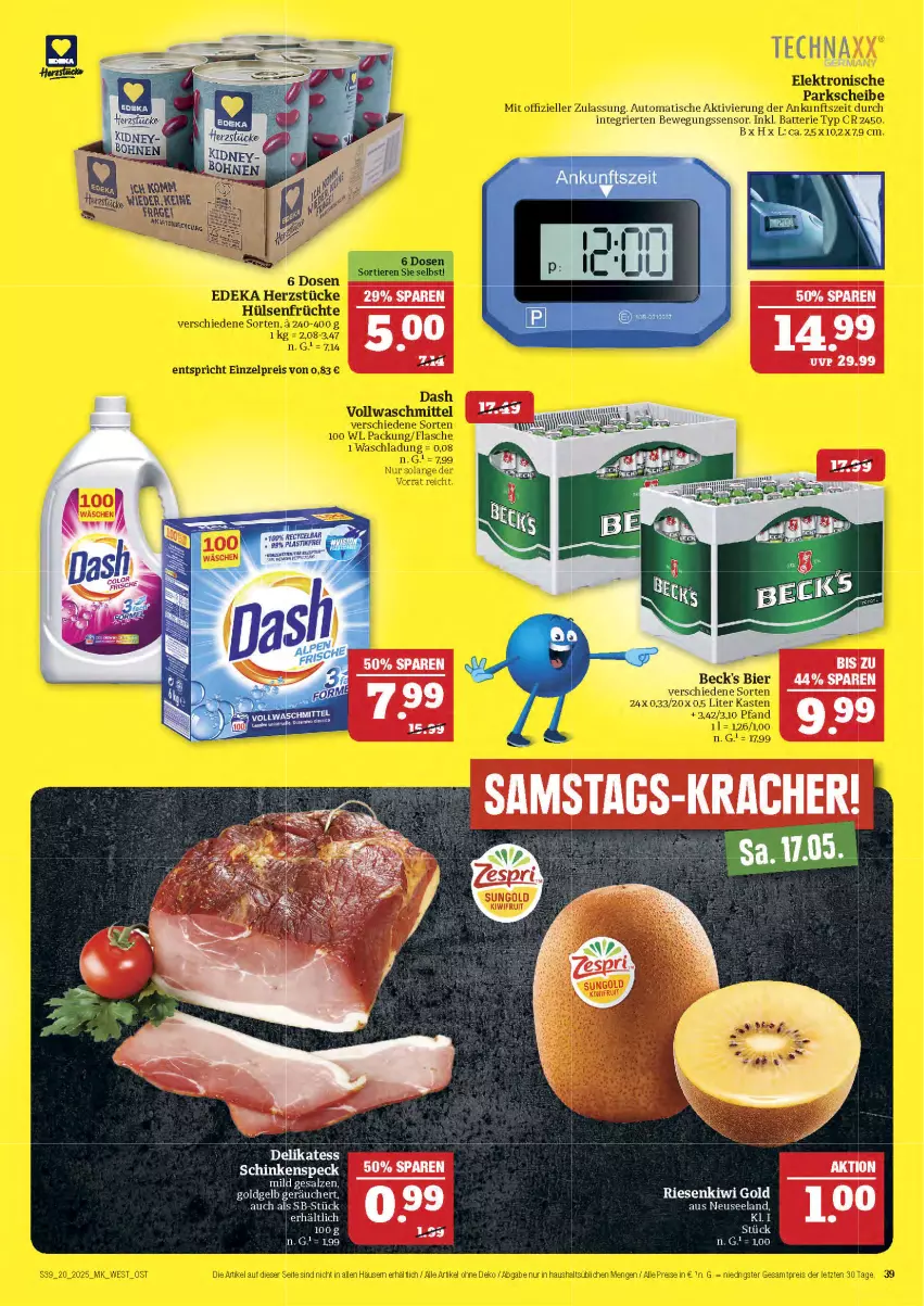 Aktueller Prospekt Marktkauf - Prospekt - von 11.05 bis 17.05.2025 - strona 39 - produkty: Elan, kiwi, Kiwi Gold, salz, schinken, schinkenspeck, Speck, Ti