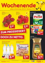 Gazetka promocyjna Netto Marken-Discount - Filial-Angebote - Gazetka - ważna od 21.01 do 21.01.2023 - strona 31 - produkty: Alwa, angebot, beere, beeren, bestpreis, bohne, bohnen, bohnenkaffee, Dr. Oetker, eis, erdbeere, erdbeeren, gerolsteine, gerolsteiner, jacobs, Jacobs Gold, kaffee, löslicher bohnenkaffee, mineralwasser, paprika, paprika rot, persil, persil waschmittel, pizza, reis, ristorante, ristorante pizza, Schal, Schale, steiner, Ti, waschmittel, wasser, ZTE