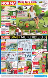 Gazetka promocyjna Norma - Norma - Gazetka - ważna od 19.06 do 19.06.2023 - strona 1 - produkty: adapter, aqua, armatur, armaturen, armlehnen, auto, Bau, baumwolle, Bebe, Behälter, Bodenplatte, dusche, edelstahl, eis, Elan, elle, Garten, gartenschlauch, Gießkanne, gin, hängesessel, Holz, Impulsspritze, kissen, kraft, Kugel, latte, LG, Liege, messer, ndk, passend für alle, pflanze, pflanzen, rasen, Rauch, Reinigung, reis, Ria, rückenlehne, schirme, schirmständer, schlauch, schläuche, schuhe, sessel, sonnenliege, sonnenschirm, Spezi, Sport, Teleskop, Ti, tisch, wasser, wolle