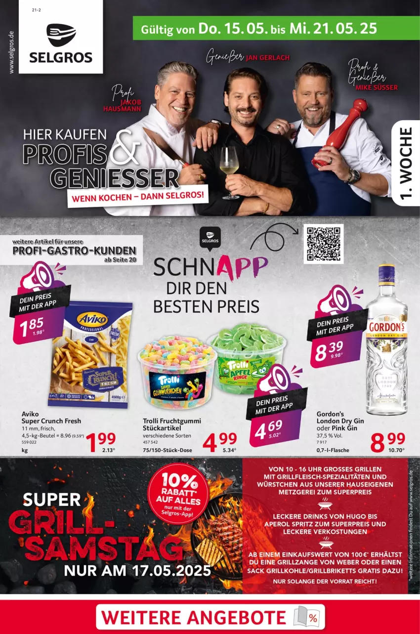 Aktueller Prospekt Selgros - Food - von 15.05 bis 21.05.2025 - strona 1 - produkty: beutel, dry gin, eis, flasche, frucht, fruchtgummi, gin, gordon, Gordon’s, LG, london dry, london dry gin, reis, Ti, trolli, trolli fruchtgummi