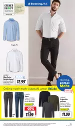 Gazetka promocyjna Lidl - Aktionsprospekt - Gazetka - ważna od 13.01 do 13.01.2024 - strona 35 - produkty: Bau, baumwolle, bügel, hemd, jeans, livergy, obst, Pullover, reine baumwolle, Strickpullover, Ti, weck, wolle