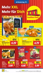 Gazetka promocyjna Lidl - Aktionsprospekt - Gazetka - ważna od 13.01 do 13.01.2024 - strona 48 - produkty: Alaska-Seelachs, Alaska-Seelachsfilet, chicken wings, dovgan, eis, filet, fisch, fischstäbchen, lachs, lachsfilet, ndk, nuggets, obst, pelmeni, preisvorteil, reis, Schal, Schale, seelachsfilet, taschki, Ti