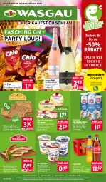 Gazetka promocyjna Wasgau - Gazetka - ważna od 21.02 do 21.02.2026 - strona 1 - produkty: alkohol, angebot, angebote, auer, bärenmarke, Bau, Bauer, Becher, beutel, bratwurst, Brei, brot, chio chips, chips, coca-cola, cola, eis, elle, flasche, französischer weichkäse, freixenet, frische milch, frucht, fruchtjoghurt, géramont, hafer, haltbare milch, joghur, joghurt, Käse, mac, milch, mw-flasche, petersilie, pfanne, reis, rostbratwurst, sekt, Ti, weichkäse, wein, wurst