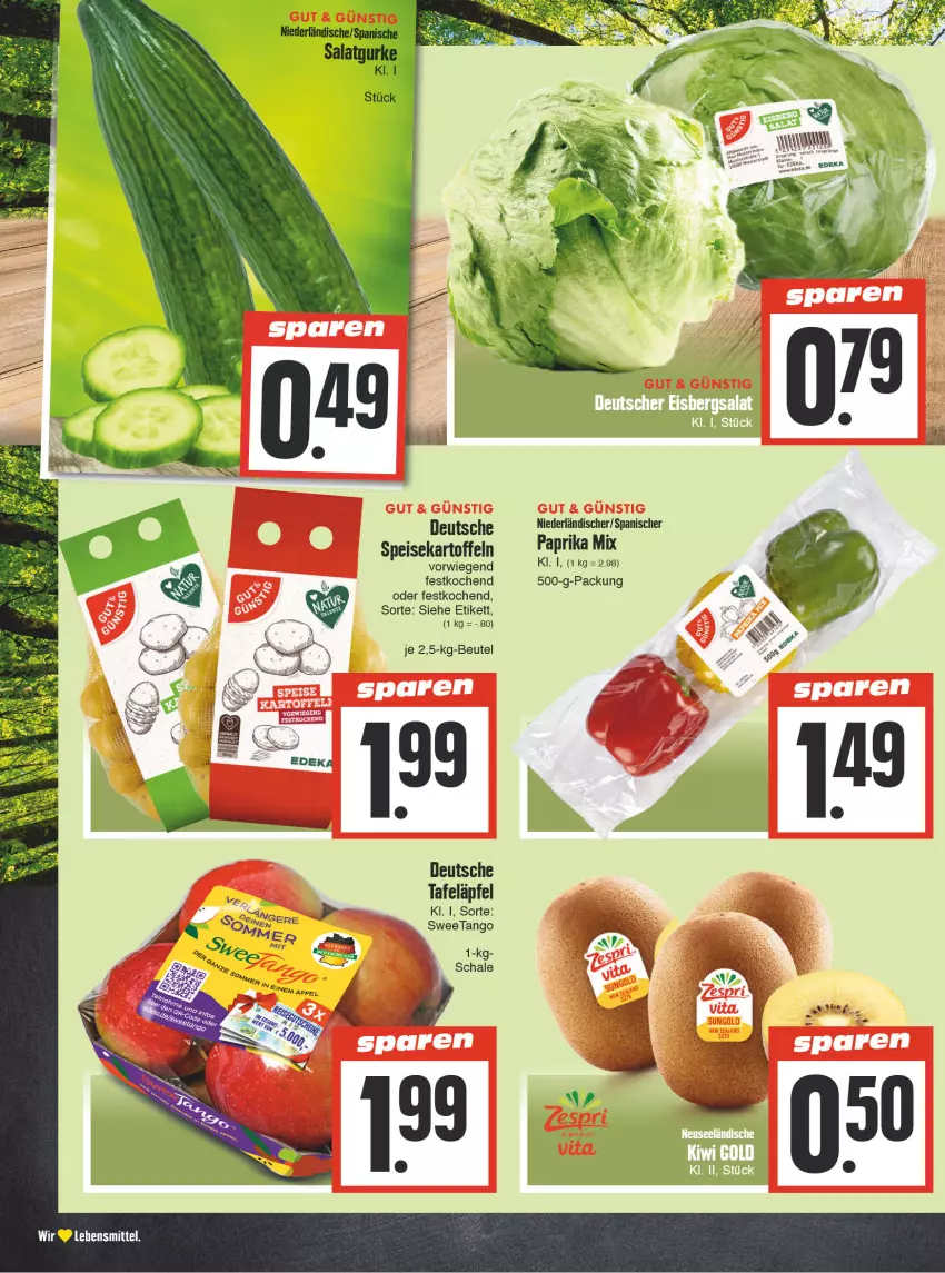 Aktueller Prospekt E Center - Angebote der Woche - von 18.09 bis 23.09.2023 - strona 4 - produkty: beutel, eis, kartoffel, kartoffeln, lebensmittel, paprika, paprika mix, Schal, Schale, speisekartoffeln, tafeläpfel, Ti