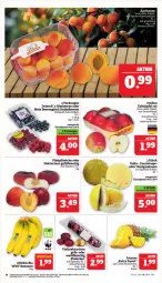 Gazetka promocyjna Marktkauf - Prospekt - Gazetka - ważna od 22.06 do 22.06.2024 - strona 10 - produkty: aktionspreis, aprikose, aprikosen, banane, bananen, beere, beeren, bio, deka, edeka bio, eis, fleisch, heidelbeere, heidelbeeren, honig, honigmelone, honigmelonen, melone, melonen, Nektar, nektarinen, nuss, pfirsich, pfirsiche, pfirsiche oder, plattpfirsiche, reis, tafeläpfel, Ti, ZTE