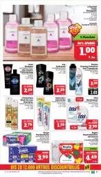 Gazetka promocyjna Marktkauf - Prospekt - Gazetka - ważna od 22.06 do 22.06.2024 - strona 27 - produkty: aktionspreis, axe, body, creme, deka, discount, eis, elnett, flasche, flüssigseife, gin, haushaltstücher, loreal, mundwasser, nuss, Odol, reis, rexona, Seife, shampoo, spülung, syoss, Tasche, taschen, taschentücher, Tempo, Ti, tücher, wasser, Yo, zahncreme, ZTE