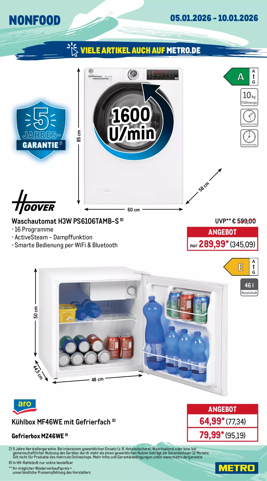 Aktueller Prospekt Metro - Wochen-Angebote - von 05.01 bis 10.01.2026 - strona 18 - produkty: angebot, auer, auto, beleuchtung, eis, elle, Gefrierbox, gefrierfach, gefrierkombination, kühlbox, Metro, reis, Schere, teller, Ti