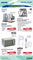 Gazetka promocyjna Metro - Wochen-Angebote - Gazetka - ważna od 10.01 do 10.01.2026 - strona 20 - produkty: angebot, aufschnitt, auto, Cap, cappuccino, cin, eis, Elektro, elle, espresso, garraum, getränk, getränke, grill, handmixer, kaffee, kaffeevollautomat, Kocher, küche, Küchen, küchenmaschine, latte, messer, Metro, mikrowelle, milch, Mixer, reis, schinken, schoko, schokolade, sonderposten, stabmixer, teller, Ti, toast, toaster, Waage, wasser, wasserkocher