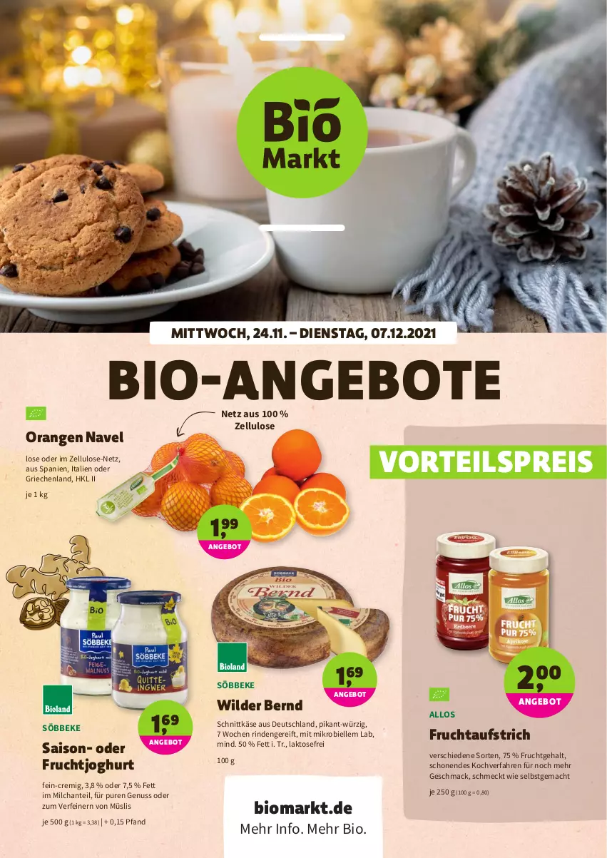 Aktueller Prospekt Denns Biomarkt - Prospekte - von 24.11 bis 07.12.2021 - strona 1