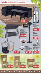 Gazetka promocyjna Famila - Prospekte - Gazetka - ważna od 02.04 do 02.04.2022 - strona 6 - produkty: beistelltisch, edelstahl, eis, elle, hängesessel, hollywoodschaukel, kissen, Leuchte, LG, messer, pflanze, pflanzen, reis, Ria, Schaukel, sessel, Sitzhöhe, Sofa, teller, Ti, tisch, zentis