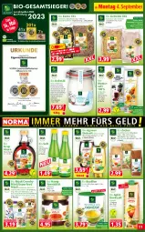 Gazetka promocyjna Norma - Norma - Gazetka - ważna od 11.09 do 11.09.2023 - strona 11 - produkty: agaven, aloe vera, apfel, Apfeldirektsaft, beutel, bio, blume, blumen, Blüte, braten, Brei, buch, bügel, bulgur, cranberry, dicksaft, direktsaft, eis, elle, flasche, frucht, grana, granatapfel, hafer, hochland, honig, kokos, kokosöl, kräuter, küche, Kürbis, kürbiskerne, LG, müsli, natur, quinoa, Rana, rind, rohrzucker, saft, sanddorn, sesam, sirup, sonnenblume, sonnenblumen, Sonnenblumenkerne, Spezi, Ti, tisch, trolli, zitrone, zucker