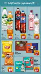 Gazetka promocyjna Rewe - Prospekte - Gazetka - ważna od 20.01 do 20.01.2024 - strona 5 - produkty: chips, Doritos, dry gin, gin, gordon, Gordon’s, kakao, london dry, london dry gin, nacho, nacho cheese, nuss, pampers, pampers baby dry, Pants, pepsi, ritter, ritter sport, salz, schoko, schokolade, Sport, tee, Ti, volvic, windeln